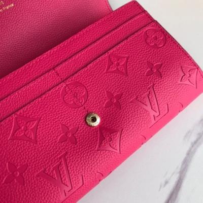 wholesale quality louis vuitton wallets m61182 rose red