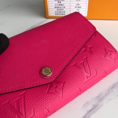 wholesale quality louis vuitton wallets m61182 rose red