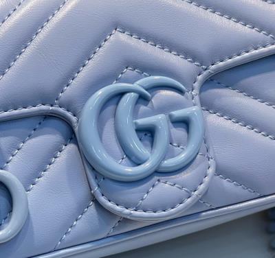 wholesale quality gucci gg marmont 699757 lake blue