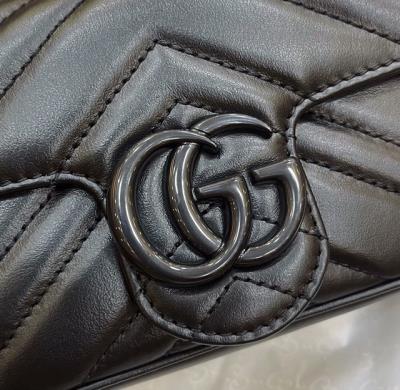 wholesale quality gucci gg marmont 699757 black