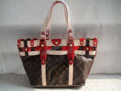 Discount Louis Vuitton Handbags Monogram Canvas 95612 red Wholesale