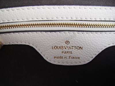 discount louis vuitton handbags leather 95080 beige white wholesale