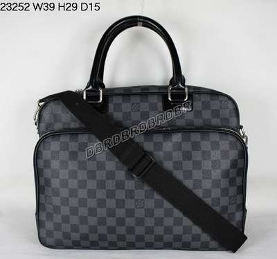 Discount Louis Vuitton Handbags Damier Graphite Canvas N23252 black Wholesale