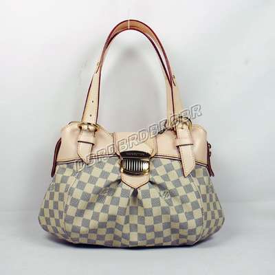 Discount Louis Vuitton Handbags Damier Azur Canvas N41542 white Wholesale