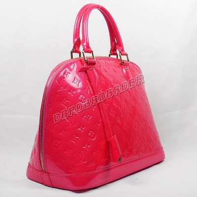 discount louis vuitton handbags monogram vernis m93625 rose red wholesale