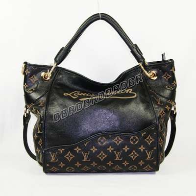 Discount Louis Vuitton Handbags Leather M1053 black Wholesale