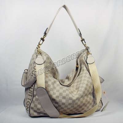 Discount Louis Vuitton Handbags Leather N95006 white Wholesale