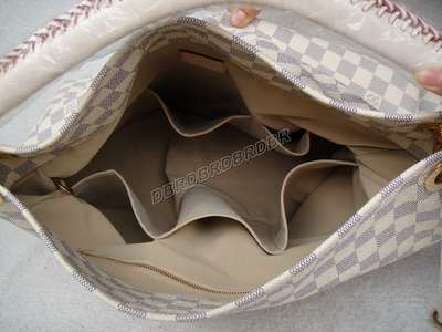 discount louis vuitton handbags damier azur canvas n41174 beige white wholesale