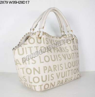 discount louis vuitton handbags leather 2879 beige white wholesale