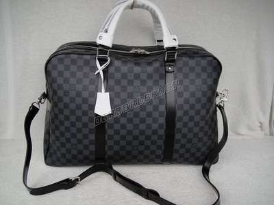 Discount Louis Vuitton Handbags Damier Graphite Canvas N41140 black Wholesale