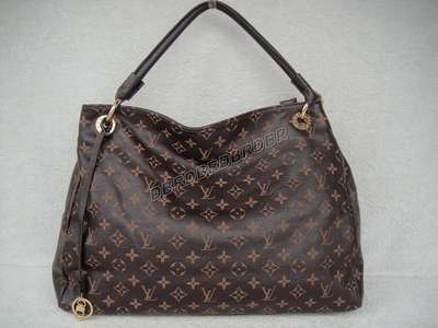 Discount Louis Vuitton Handbags Leather M40249 Coffee Wholesale