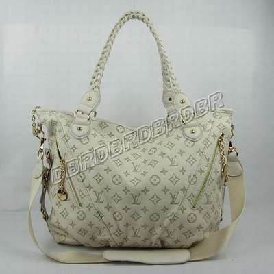 Discount Louis Vuitton Handbags Leather M98873 beige white Wholesale