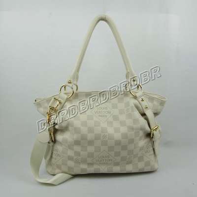 discount louis vuitton handbags leather n41291 beige white wholesale