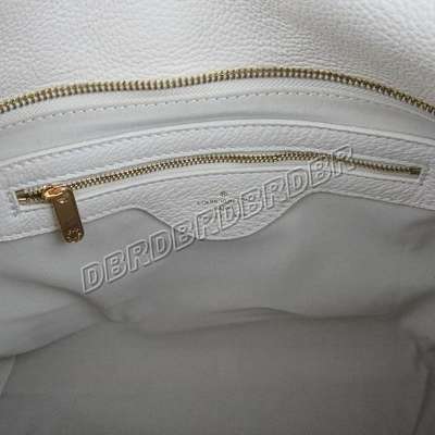 discount louis vuitton handbags leather n41291 beige white wholesale