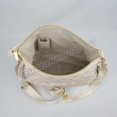 discount louis vuitton handbags leather n41295 beige white wholesale