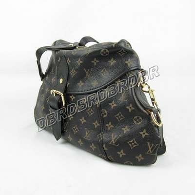 discount louis vuitton handbags leather m93183 black wholesale