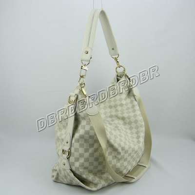 discount louis vuitton handbags leather n95019 white wholesale