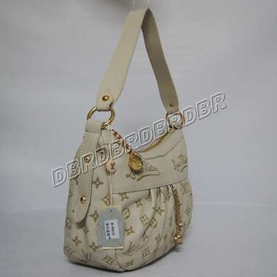 discount louis vuitton handbags leather m96018 beige white wholesale