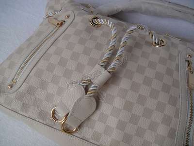 discount louis vuitton handbags leather m91621 beige white wholesale