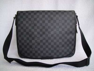 Discount Louis Vuitton Handbags Damier Graphite Canvas N51213 black Wholesale