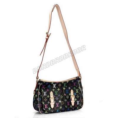 Discount Louis Vuitton Handbags Monogram Multicolore M40052 black Wholesale