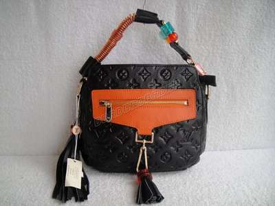 Discount Louis Vuitton Handbags Leather M95383 black Wholesale