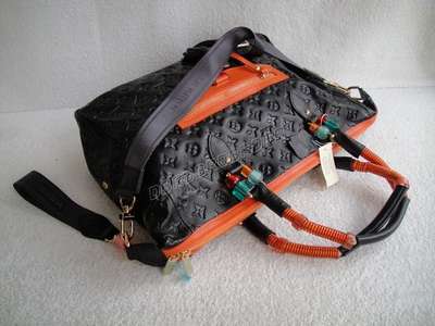 discount louis vuitton handbags leather m90868 black wholesale