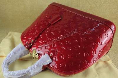 discount louis vuitton handbags monogram vernis m93625 red wholesale