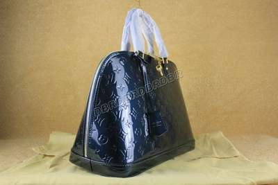 discount louis vuitton handbags monogram vernis m93625 blue wholesale