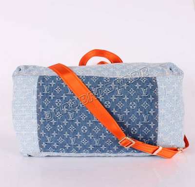 discount louis vuitton handbags monogram denim m40411 light blue wholesale