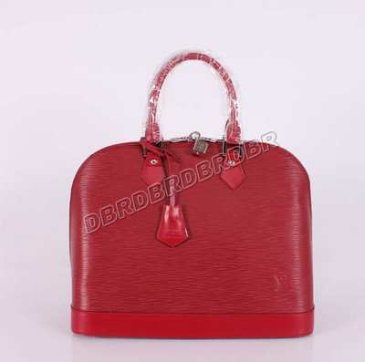 discount louis vuitton handbags epi leather m59316 purplish red wholesale