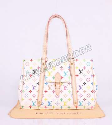 Discount Louis Vuitton Handbags Monogram Multicolore M40094 white Multicolor Wholesale