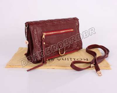 discount louis vuitton handbags monogram empreinte m93248 purplish red wholesale