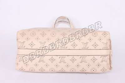 discount louis vuitton handbags monogram mahina m93465 beige white wholesale