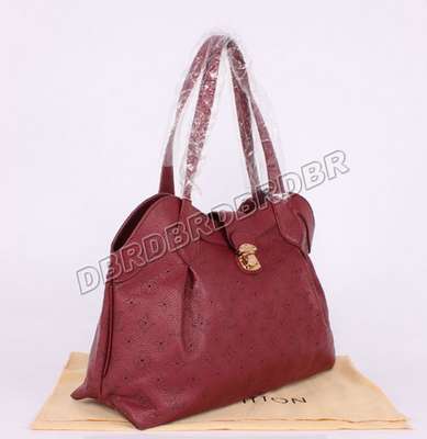 discount louis vuitton handbags monogram mahina m93465 purplish red wholesale