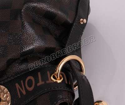 discount louis vuitton handbags leather m93083 black/gray wholesale