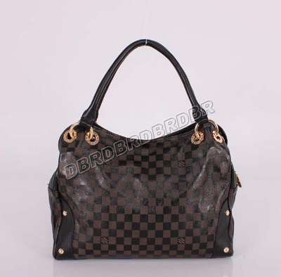 discount louis vuitton handbags leather m95001 black/gray wholesale