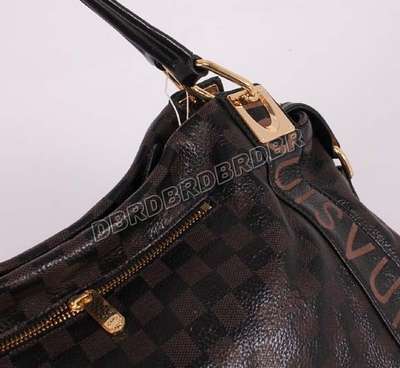 discount louis vuitton handbags leather m96698 black/gray wholesale