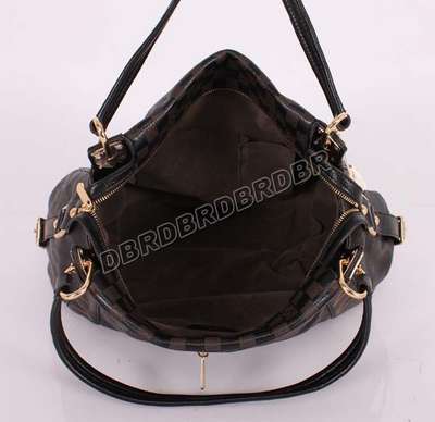 discount louis vuitton handbags leather m96698 black/gray wholesale