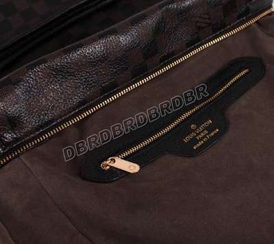 discount louis vuitton handbags leather m96698 black/gray wholesale