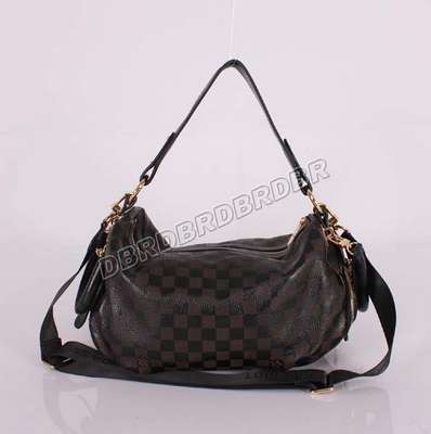 discount louis vuitton handbags leather m98016 black/gray wholesale