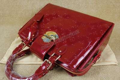 discount louis vuitton handbags monogram vernis m93757 red wholesale