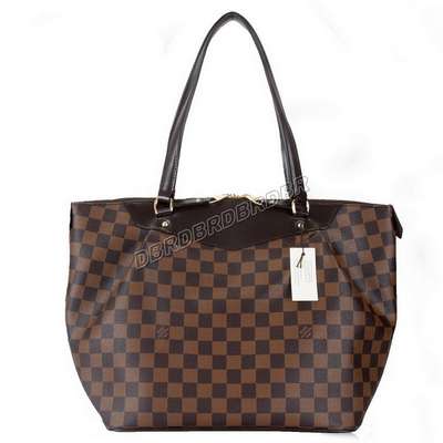 Discount Louis Vuitton Handbags Damier Ebene Canvas N41103 big size Wholesale