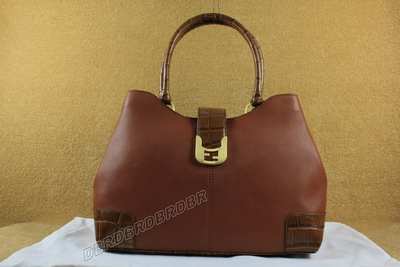 Discount Luxury Handbags Fendi 2546kafeiFLLE_1478 Wholesale