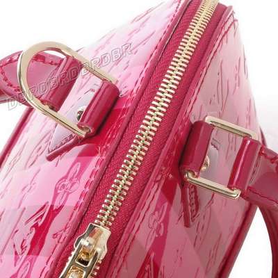 discount louis vuitton handbags monogram vernis m91606 red/pink stripped wholesale