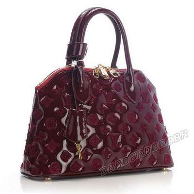 discount louis vuitton handbags monogram vernis m91873 red wholesale