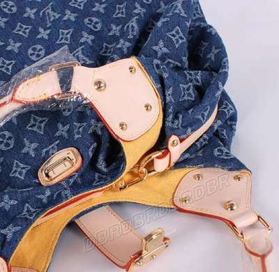 discount louis vuitton handbags monogram denim m95515 blue wholesale