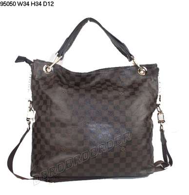 Discount Louis Vuitton Handbags Leather N95050 coffee Wholesale