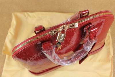 discount louis vuitton handbags monogram vernis m93596 red wholesale