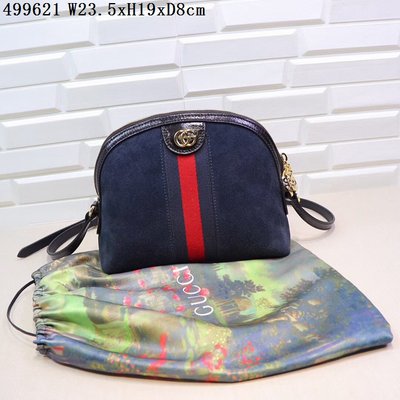 Gucci 499621 Suede Blue 40245